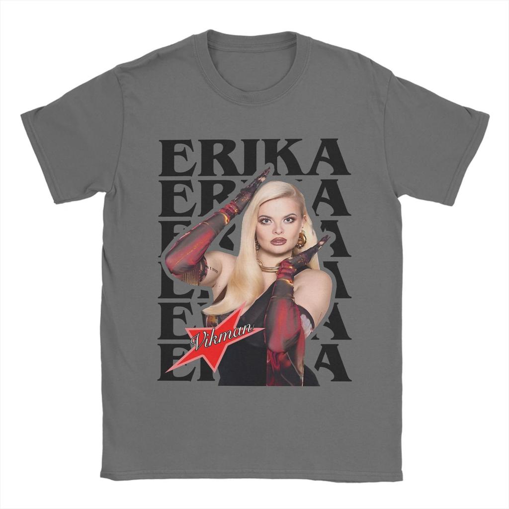 Erika Vikman Ich Komme Eurovisions 2025 Finland Accessories Men Women T Shirts Pure Cotton Tee Graphic Printed  T-shirt Clothing