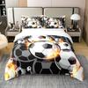 Football Kids Duvet Cover Single Colorful Bedding Set For Boys Girls Decor Soccer Ball Comforter Cover Sports Comforter Cover