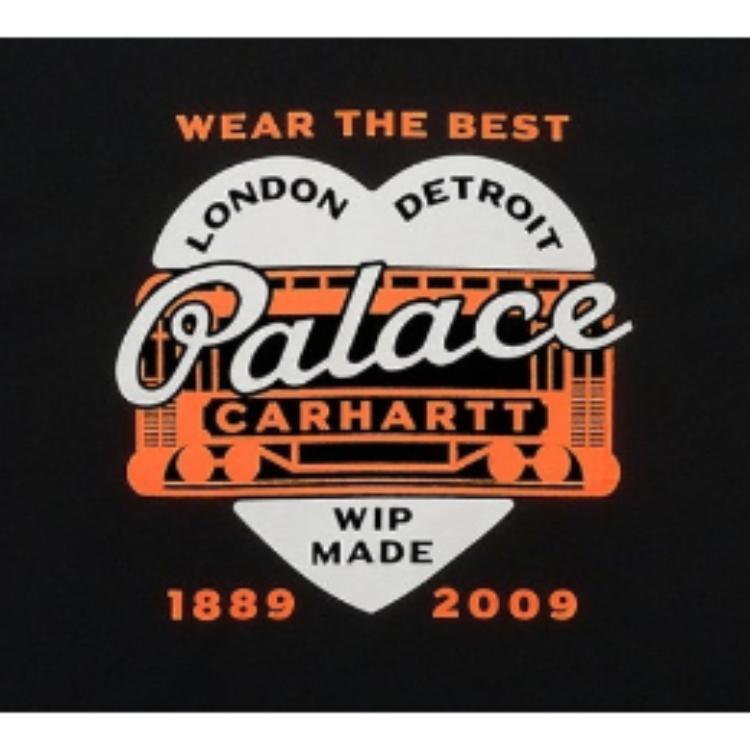 Palace X Carhartt WIP FW24 Heart T-Shirt Unisex T-Shirts Black I035651-1UV-XX