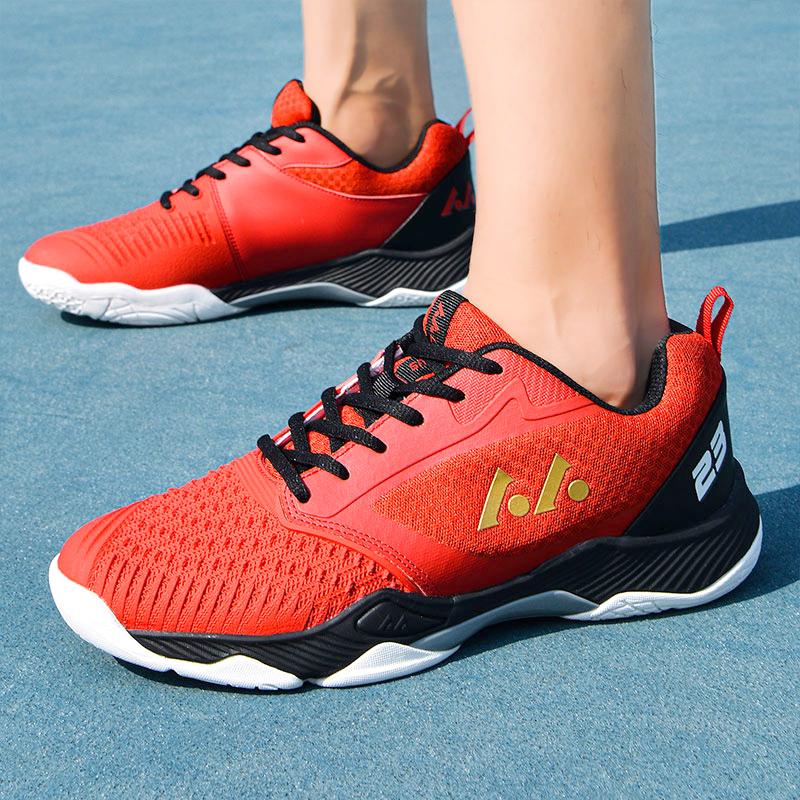 Men's Mesh Breathable Ultra -lightweight Badminton Shoes Outdoor Fitness Tennis Shoes Golf Men's Table Tennis Shoes