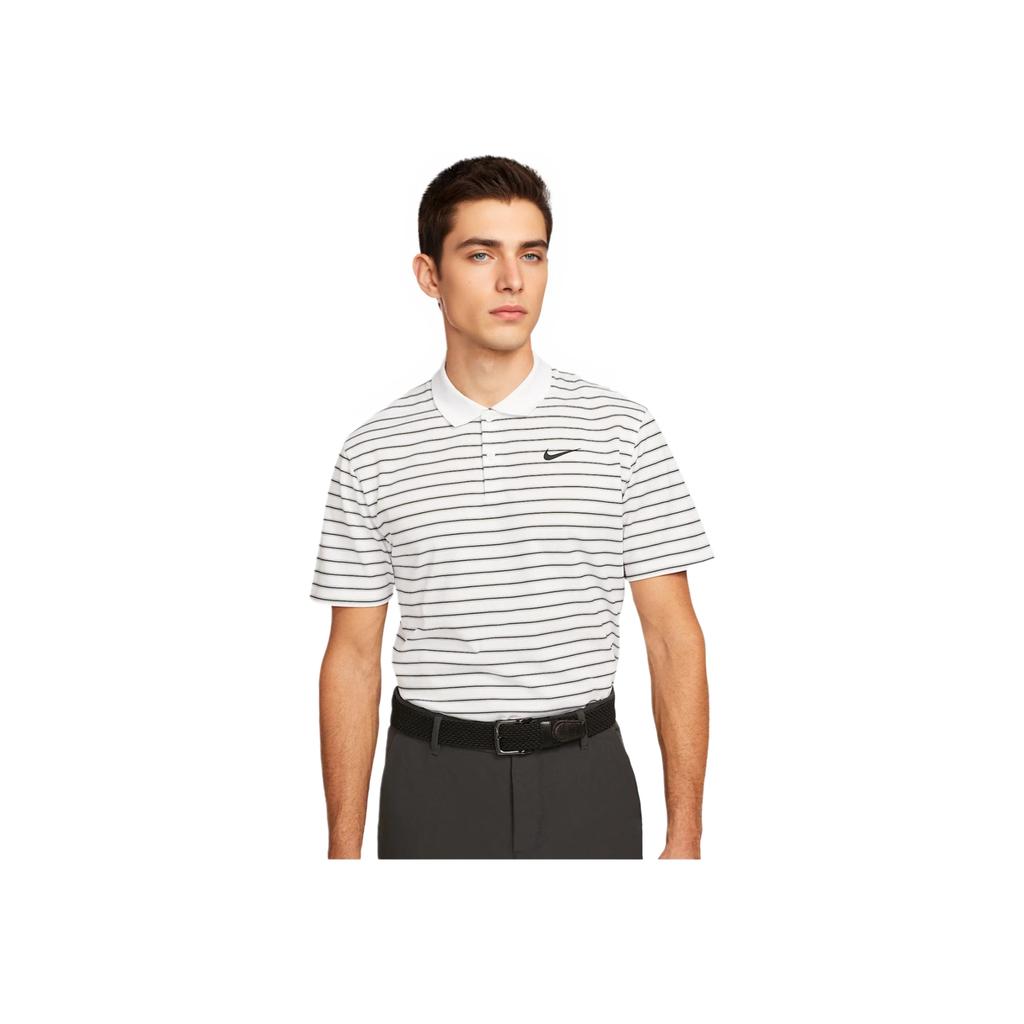 Nike Polo a Maniche Corte Dri-FIT Victory Fashion Classica Delicata sulla Pelle a Righe Asciugatura Rapida Uomo Polo Bianche DH0830-100
