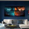 Light and Shadow World II Canvas Wall Poster Print Living Room Art Home Decoration None