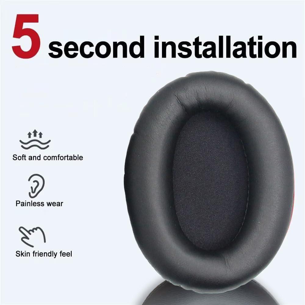 2 Coussinets d'Oreilles en Cuir Protéiné pour Hyper-X Cloud II III Stinger