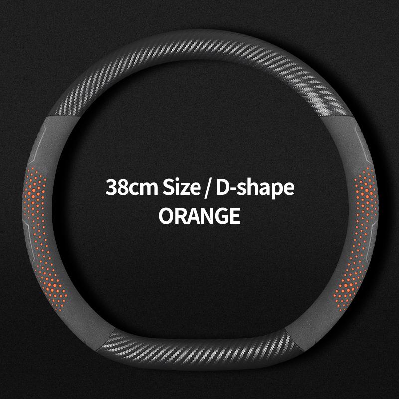

No Smell Thin For Buick LaCrosse Steering Wheel Cover Genuine Leather Carbon Fiber 2.4 3.0 2.0T 2006 2007 2008 2009 2010