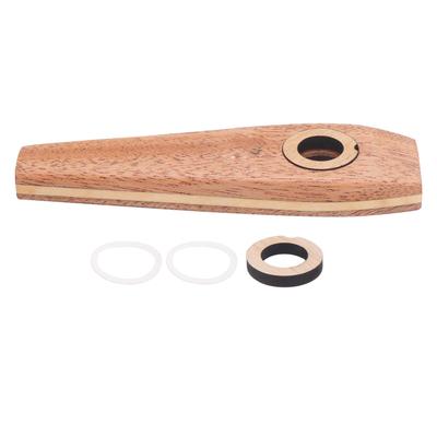 Kazoo di Legno Flauto Armonica di Legno Accompagnamento Chitarra Diaframma Bocca Musica Strumento a Fiato