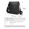 Men's Vertical Leather Crossbody Bag 22 x 6 x 25.5cm