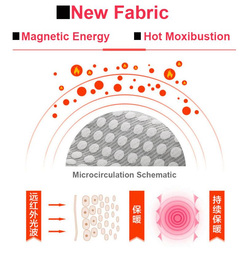 1 stk Gjenbrukbar Kne- og Albuestøtte for Smertelindring - Turmalin Prikkmatrise Varmepute, Støtte for Artritt, Ledd- og Muskelrestitusjon