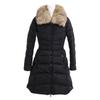 MONCLER [Good Condition] HIRONDELLE Down Jacket with Fur Collar coat O blackUsed