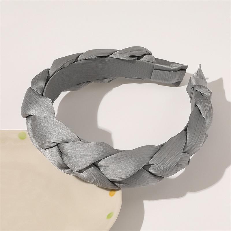 Süßes Damen Kopfschmuck Seidiger Voile Stoff Geflochtene Stirnbänder für Dame Mädchen Tägliches Einkaufen Party Kopfbedeckungen Ins Weibliche HaarBänder