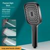 Supercharged Large Panel Handheld Multi-Function Shower Head with Filter