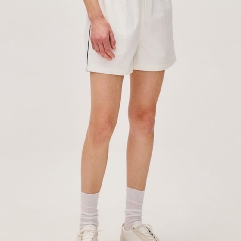 DEPOUND Mercerized Cotton Label Socks - Off White