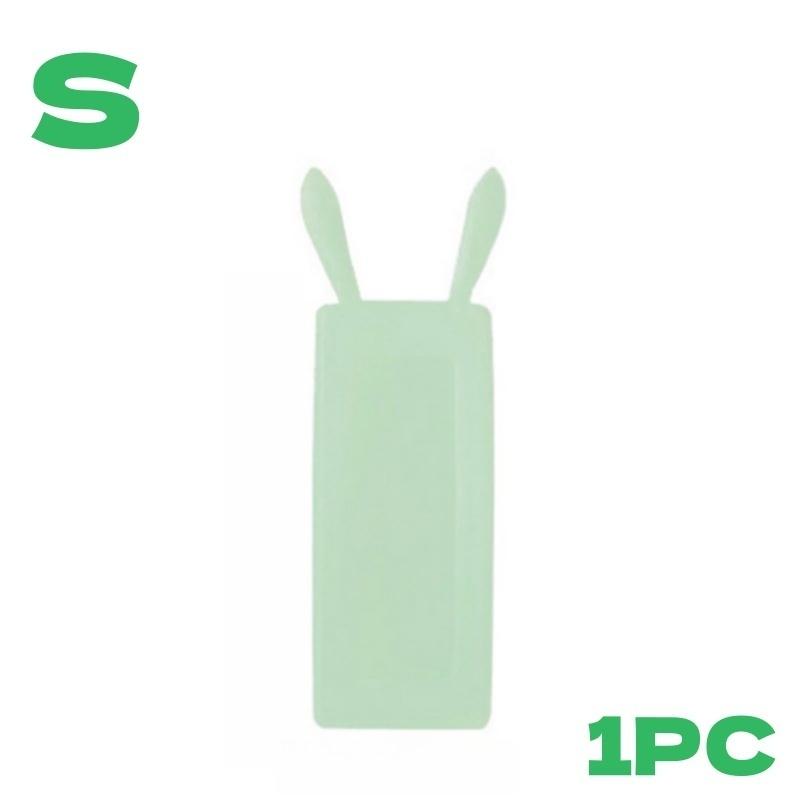 1/2pcs Transparent Remote Control Case with Rabbit Ears Dustproof Protective Sheath Durable Silicone Cover for TV Air Conditione