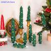 Christmas Tree LED Candles Flameless Green Led Candlesticks with Timer Remote Christmas Tree 3D Flickering LED Flameless Candles