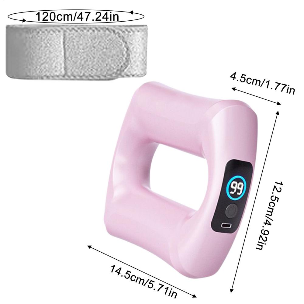 

1pc Percussion Muscle Massagers Ergonomic Electric Fascia Massager Cordless Lightweight Body Shaping Ring Tool For Neck & Body рожевий