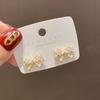 Women Girls Korean Style Camellia Baroque Pearl Earrings Fashion Vintage Jewelry Bow Heart Shape Elegant Lady Ear Rings Ear Clip