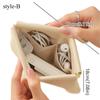 Bullet Storage Bag with Automatic Closure, Wired Headphone Storage Bag, PU Coin Purse, Mini Portable Lipstick and Makeup Bag