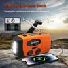 Mini Portable Radio Emergency NOAA Radio Hand Crank Solar FM Radio 2000mAh Power Bank with Charging Battery Operated Radio