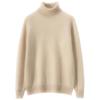 Lekasha High Neck Women's Cashmere Sweater - Solid Color Loose Knit Pullover for Autumn and Winter