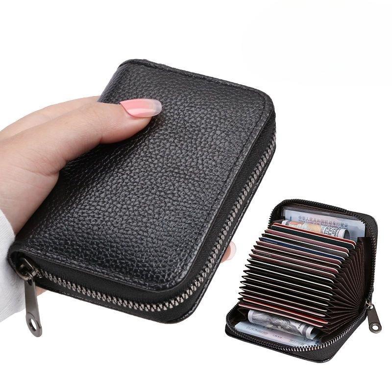1Pc Card Bag, Male Anti-theft Brush, High-end Card Bag, Large-capacity Anti-degaussing ID Card Clip, Ultra-thin Card Cover, Small Female Card Bag.