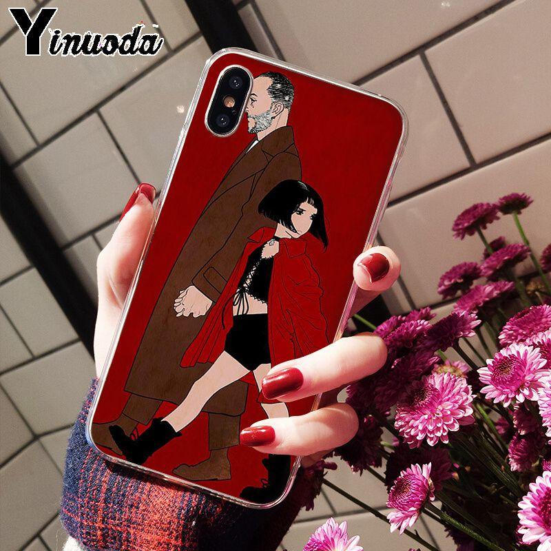 

Yinuoda Leon the professional Mathilda TPU Soft Phone Case Cover for iPhone X XS MAX 6 6S 7 7plus 8 8Plus 5 5S XR iPhone 12ProMax