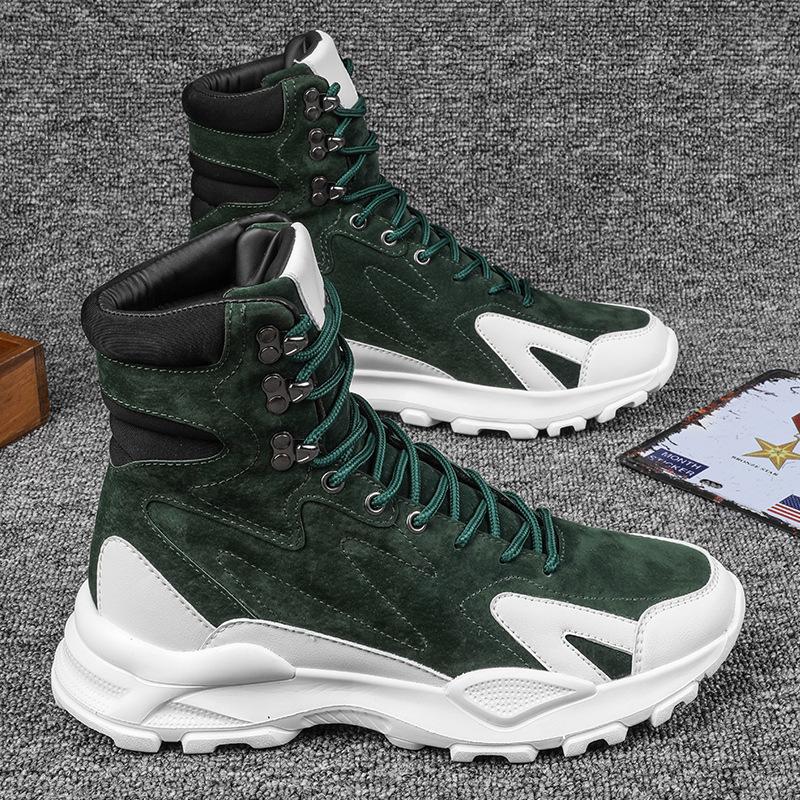 High-top New Autumn Leisure Sports Mountaineering Hiking Locomotive Boots Martin Boots