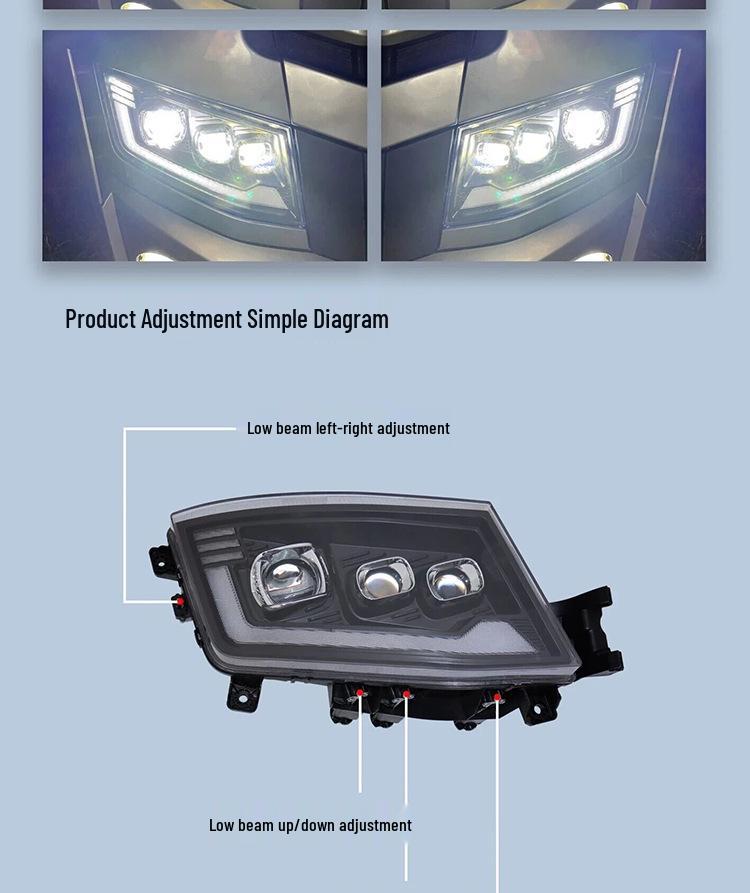 JAC Gallop K7 Super Bright LED Multi-Lens Headlight Assembly