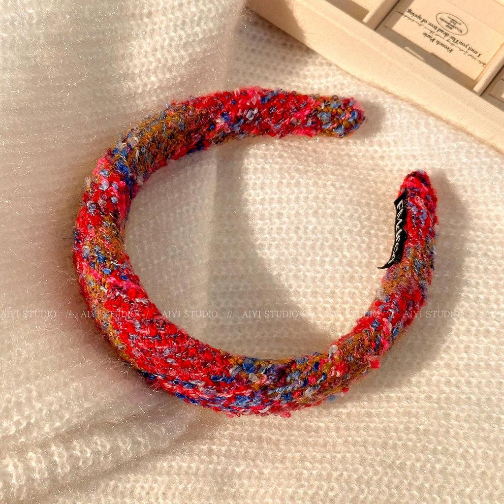 Festive Red Headband for Women - Chinese New Year & Christmas Hair Accessory