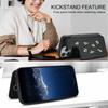 For iPhone 14 Pro Case Embroidered Tulips PU Leather Card Holder Back Cover with Shoulder Strap/Wrist Strap