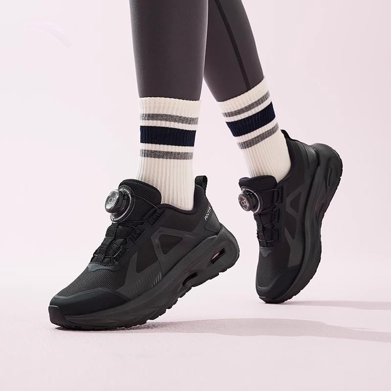 Anta Shen Xing Pro Mesh Comfortable And Trendy Slip Resistant Abrasion Resistant Low top Casual Shoes Women's Black 122447711-5