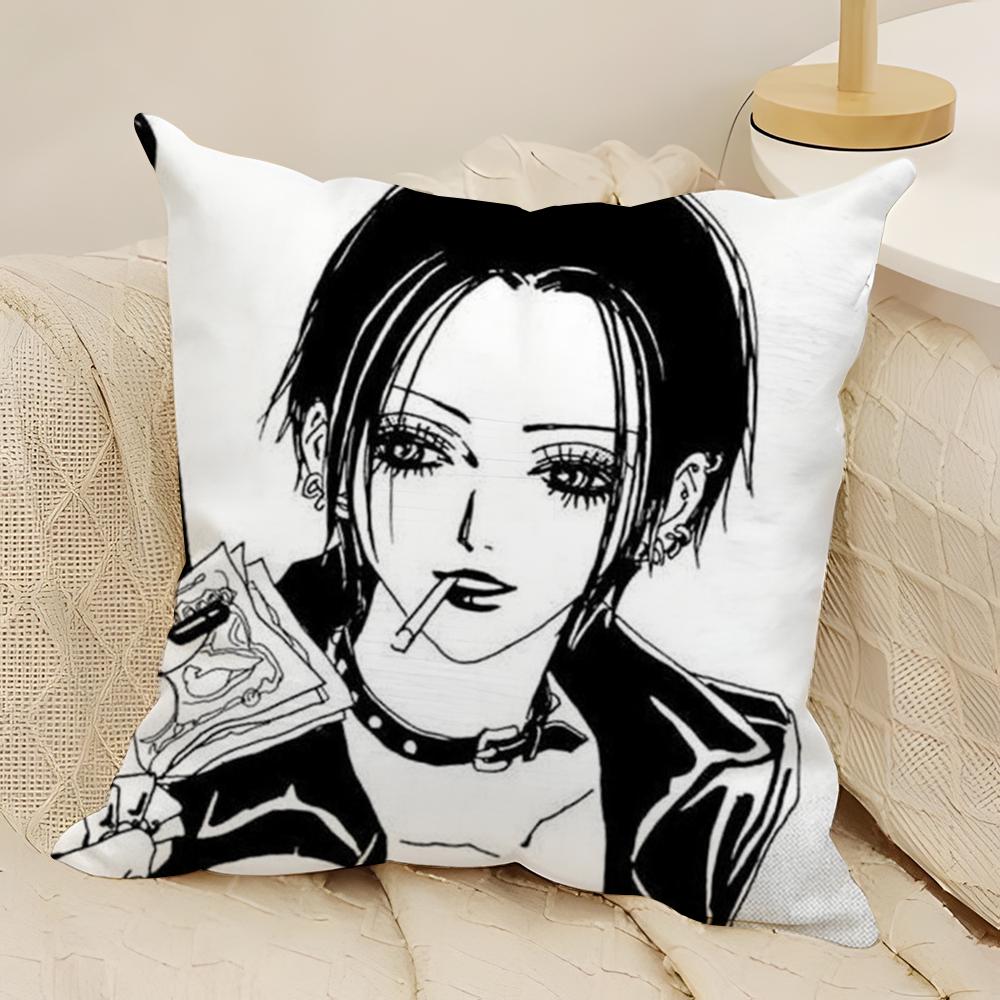 Classic Shojo Anime NNANA Pillow Case Natural Linen DoubleSided Printing Sofa Home Decor Cushion Cover