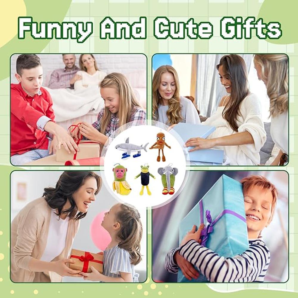 Italian Brainrot Plush Chimpanzini Bananini for Boys Girls & Adults Unique Funny  Gift for Birthday Party Home Office Desk