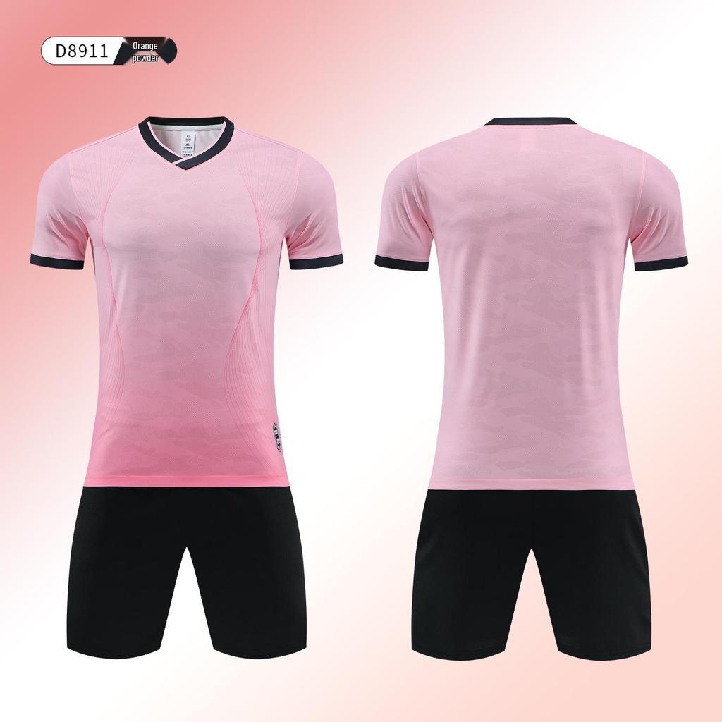 Children's and Men's Football Team Kit - Short Sleeve Sports Jersey and Training Set