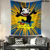 felix the cat Wall Tapestry Aesthetic Wall Hanging Printed Fabric Blanket Decorative Tapestries for Bedroom Living Room Home Decor