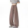 Summer new imitation hemp casual pants Japanese retro old money style deconstruction design scimitar pants breathable pants