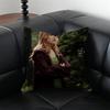 E-Evan Rachel Wood Hollywood Star Cushion Cover Pillow Case Anti-Dustmite Invisible Zipper Silky Plush Cushion