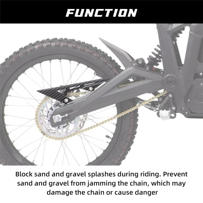 A28G-Motorcycle Chain Guards Chain Cover Protector For Talaria Sting X3 MX3 MX4 Accessories