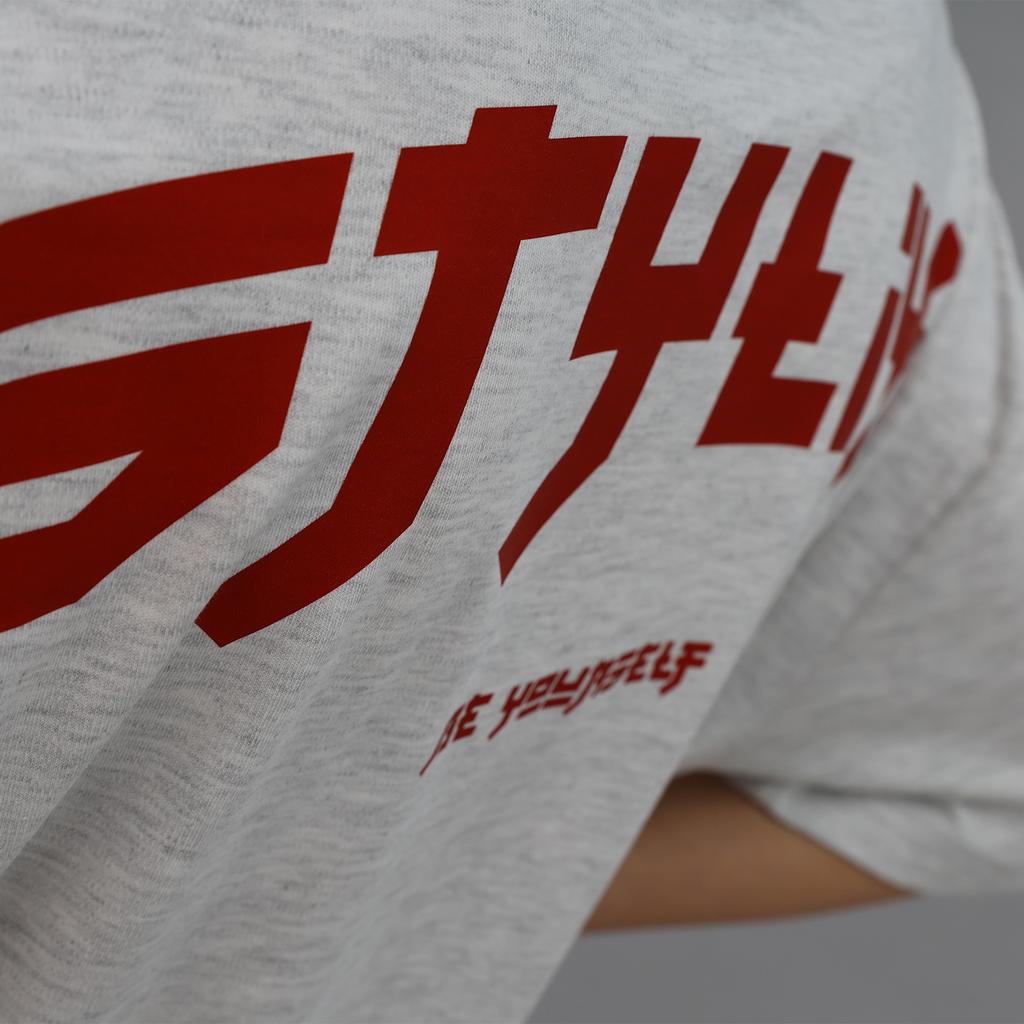 Seutailligseu Lettering D Pure Cotton Oversized Short Sleeve T-Shirt 4 Colors