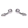 Pair 35Degree Stainless Steel Adaptor 3An 10Mm 3/8 for 05-07 Chevrolet GMC Yukon
