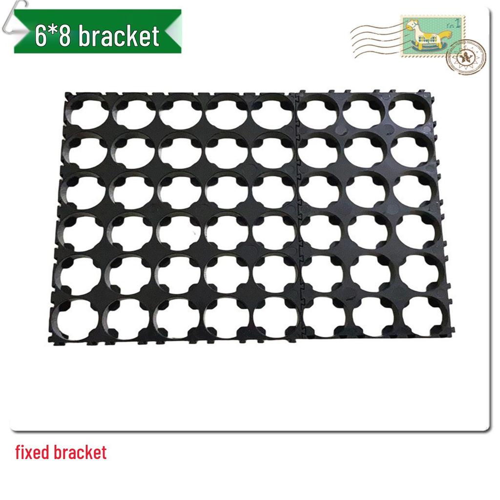18650 Lithium Battery Pack Bracket for 1-6 Cells, 18.4mm Holes