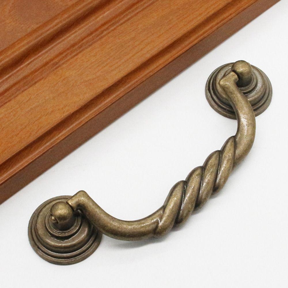 Elegant Drawer Pulls Easy Install Furniture Handles Vintage Style Cabinet Knobs Dresser