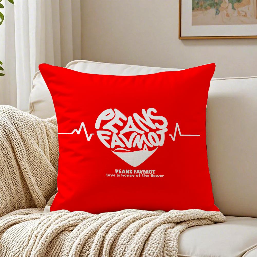Lovely Sentence For Family Warm Hearts Cushion Cover Pillowcase Antidustmite Living Room Sofa Decor Cushion Room