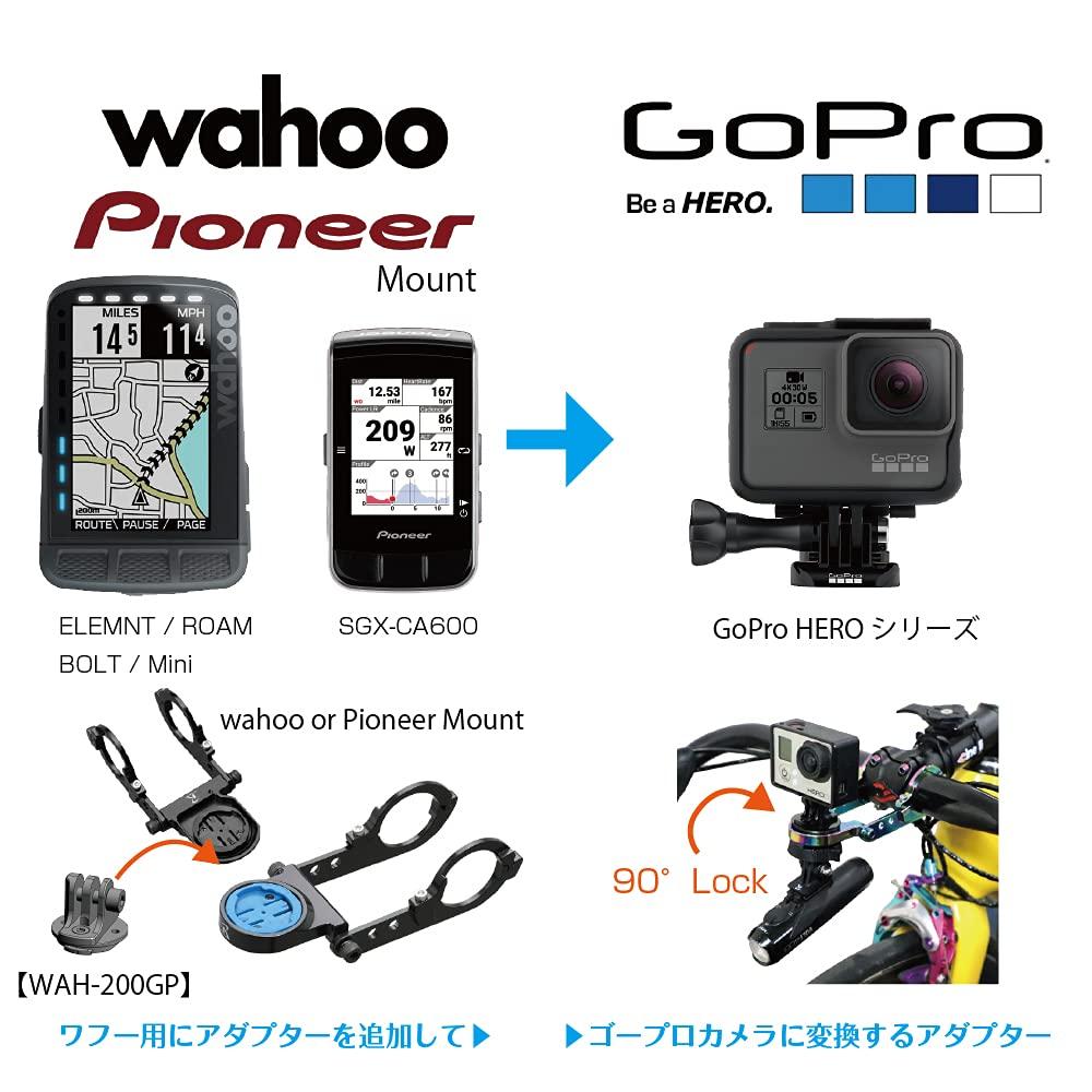 REC Mount Halterung Kameraadapter für GoPro Kameras Wahoo/Pioneer [WAH-200GP]