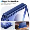 Samsung Galaxy Z Flip 8 Case with Hinge Protection Wireless Charging Compatible Protective Cover-Blue