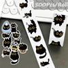 500Pcs/Roll Q Funny Black Cats Kids Rewards Stickers - DIY Scrapbooks Album Decor Sealing Label Decals