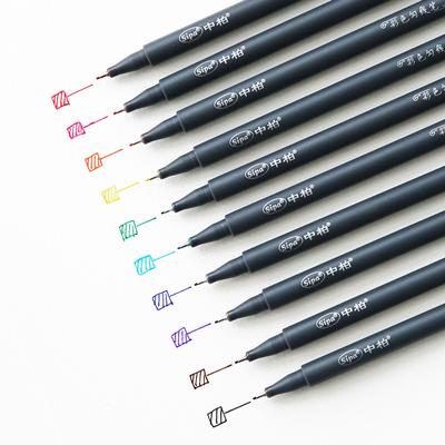 10 Renk Ince Çizgi Çizim Kalem Seti Manga Astar Kroki Sanat malzemeleri Kırtasiye okul F6954