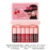 6-Piece Lip Gloss Lipstick Set Easy To Apply Non-Stick Berry Color Bright Lip Gloss Lip Glaze Holiday Gift Lip Gloss Set Lipstick Water