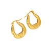 Stainless Steel Earrings French Premium Sense Design Sense Plated 11K Gold Geometric Earrings Jewelry, Titanium Steel Earrings