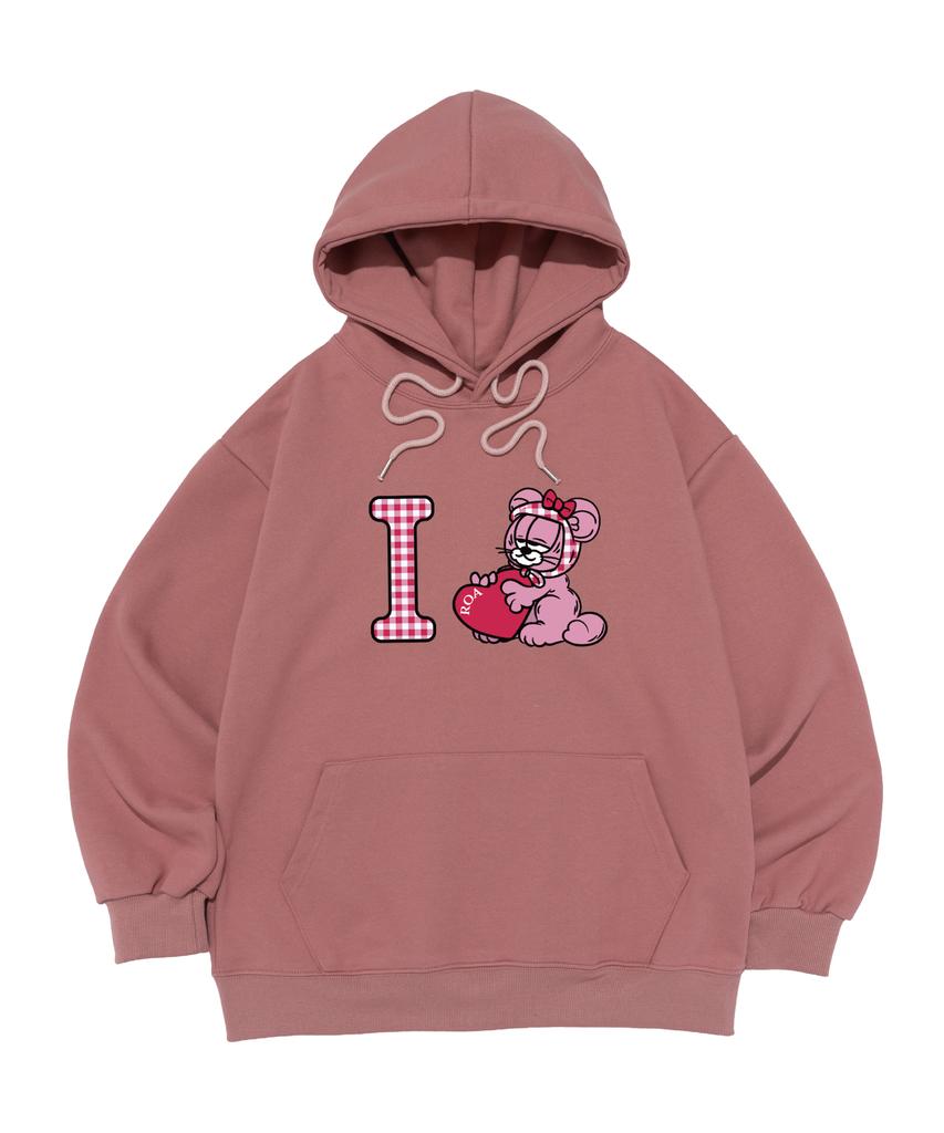 Roa Roa X Bernis I Love Bernis Graphic Hoodie (Pink)