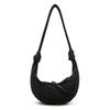Neue Show Stricken Damen Tasche Heiße Mädchen und Nischenmode und Vielseitig Kontrastfarbe Fischnetz Horn Netz Tasche Gewebt