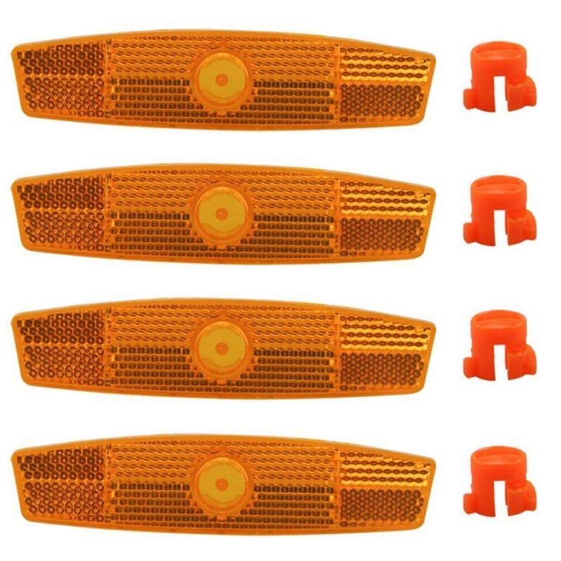 20Pcs/set High Reflective Bicycles Wheel Reflectors Bicycles Reflectors Suitable for Mountain Bicycles Safety Warning